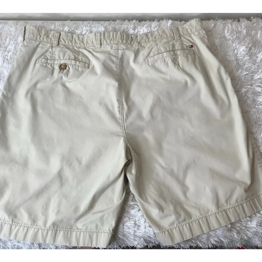 Tommy Hilfiger Beige Chino Shorts Sz 40 Grunge